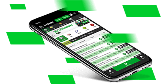 Betway App on smartphone. Download the Betway App