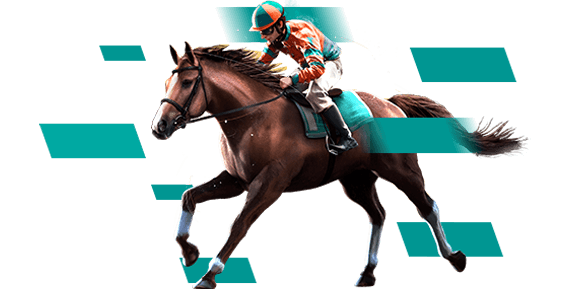 Man on a race horse and football player. Introducing Betway Virtual Sports